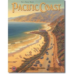 Placa metalica - Pacific Coast - 30x40 cm